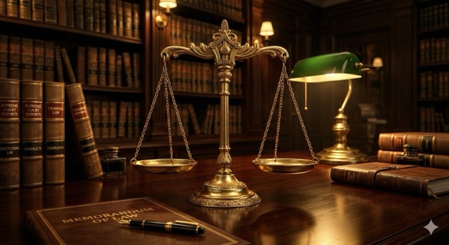 قاعة المحكمة والعدالة