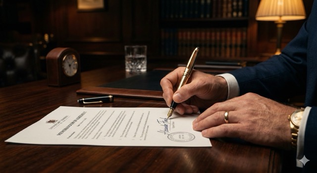 توقيع المستندات القانونية